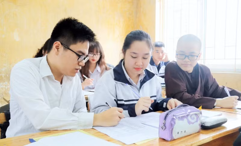 Học sinh Trường THPT Văn Giang (Hưng Yên). Ảnh minh họa: Thiên Thanh