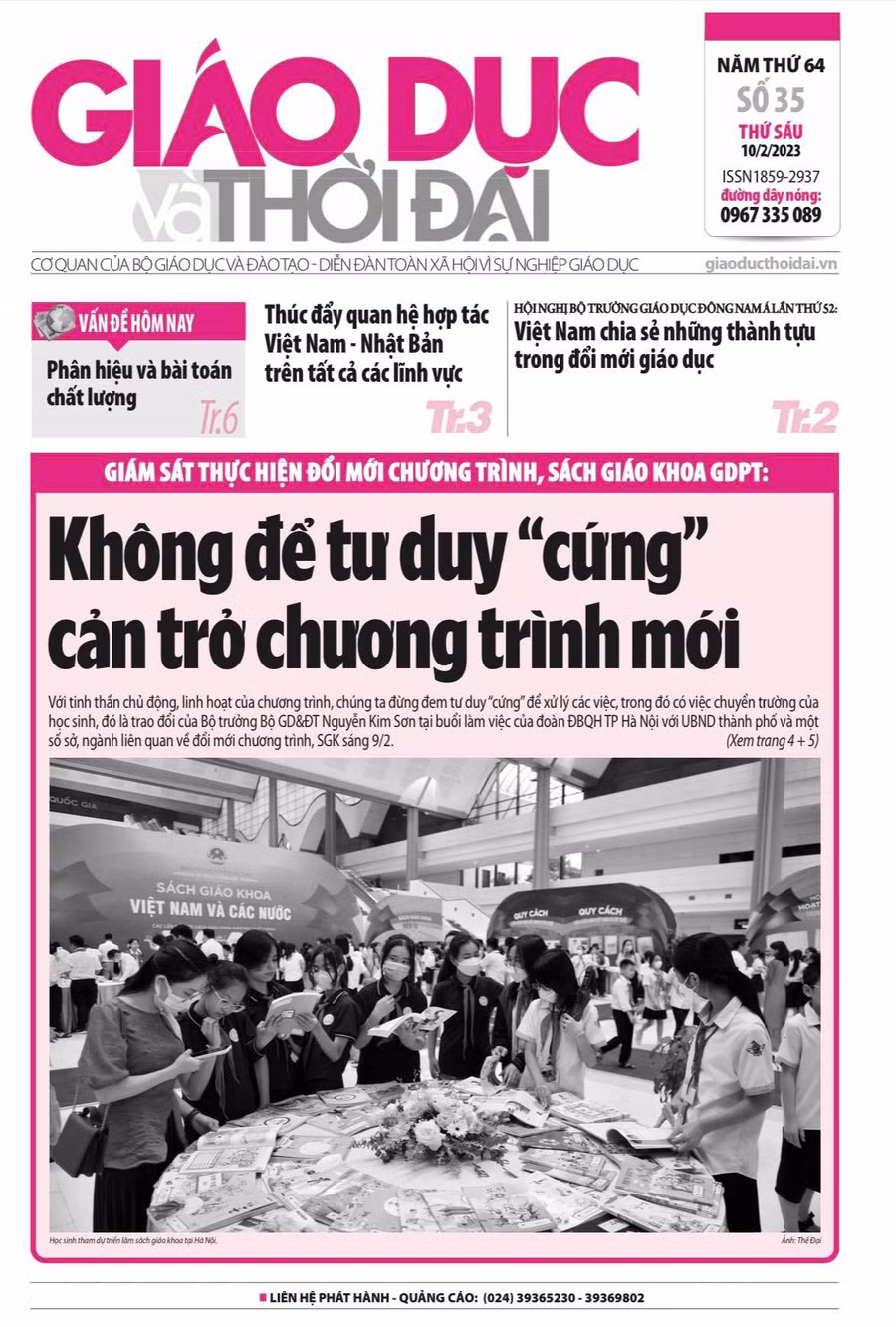 Tin tức báo in 10/2: Không để tư duy 'cứng' cản trở chương trình mới