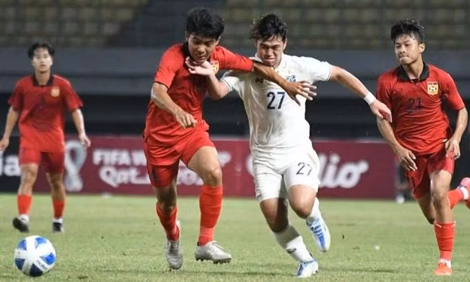 U19 Lào đánh bại Thái Lan để thiết lập loạt dốc mốc chói lọi.