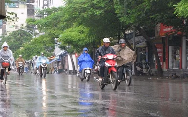 Thời tiết Hà Nội 19/9 có mưa rào và dông
