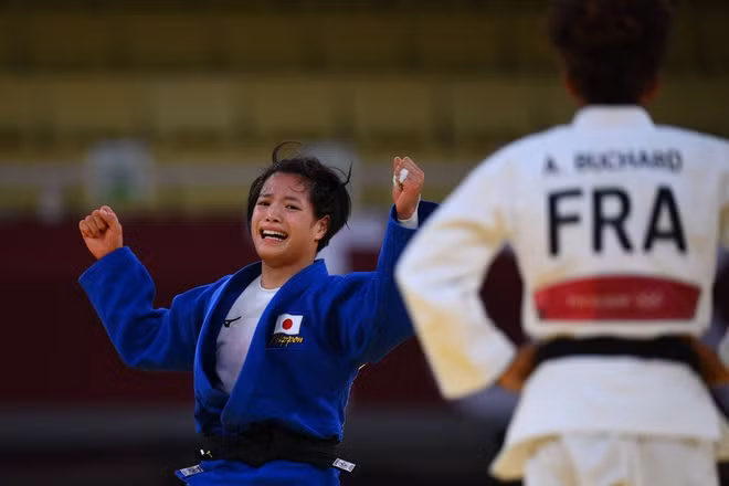 Uta Abe vô địch hạng cân 52kg tại Olympic Tokyo 2020.