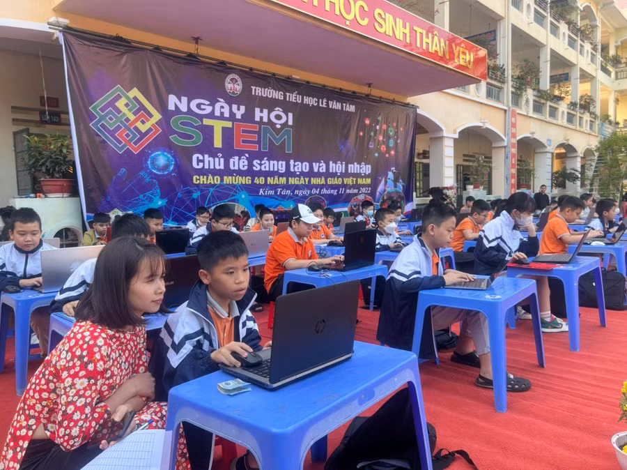 Sân chơi bổ ích cho học sinh tiểu học.