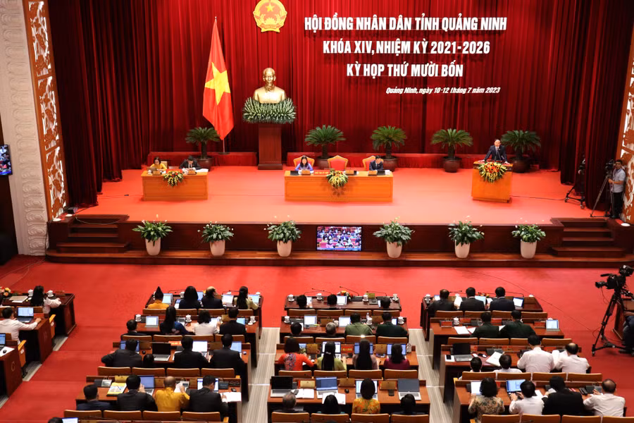 Quang cảnh kỳ họp. (Ảnh: Đỗ Phương)