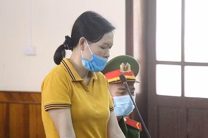 Bị cáo Nguyễn Thị Kim Anh tại phiên xét xử sơ thẩm.
