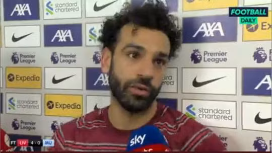 Salah bị chỉ trích do bị cho rằng có phát biểu xem thường cầu thủ Man Utd.