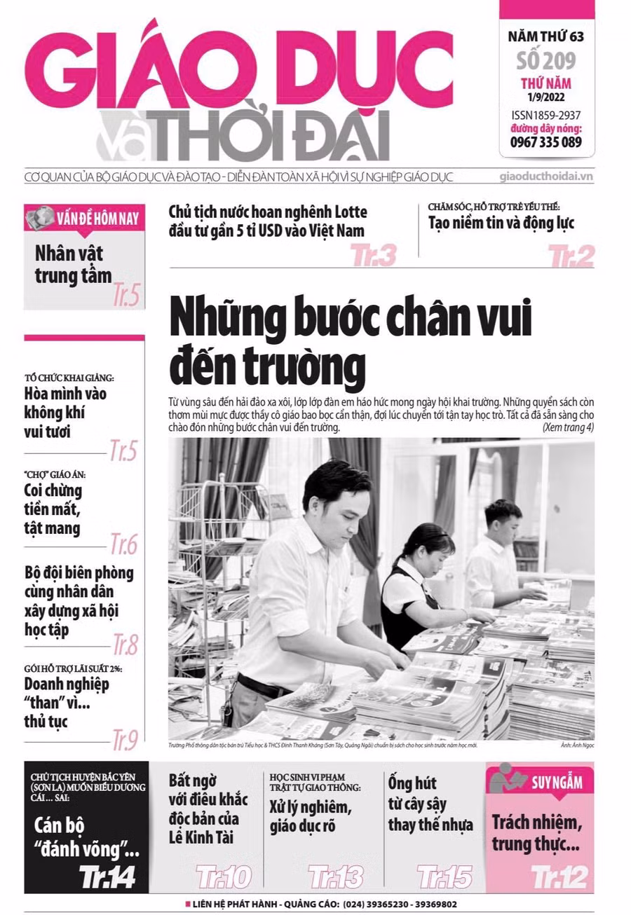 Tin tức đặc biệt báo in 1/9: Coi chừng tiền mất, tật mang từ 'chợ' giáo án