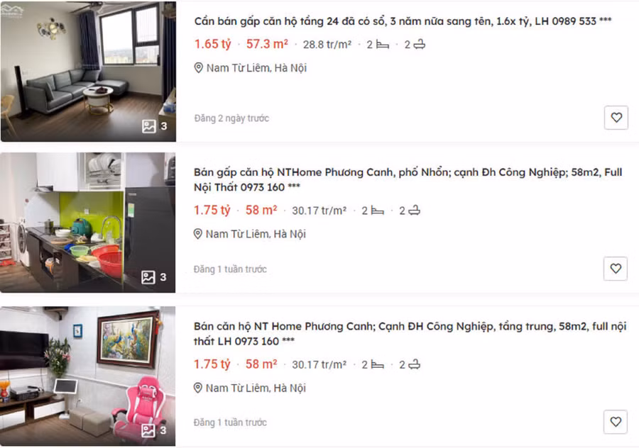Giao dịch mua bán các căn hộ xã hội thuộc dự án NT Home diễn ra công khai trên mạng.