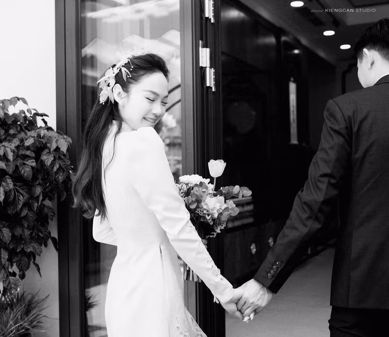 Nữ diễn viên không tiết lộ về chồng hơn tuổi cũng vì muốn bảo vệ cho anh. Ảnh: KiengCan team.