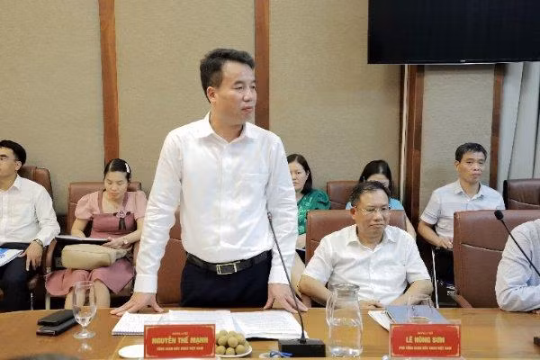 Tổng Giám đốc BHXH Việt Nam Nguyễn Thế Mạnh phát biểu tại Hội nghị.
