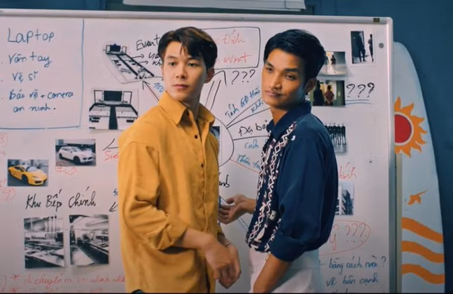 Một cảnh trong phim 'Siêu lừa gặp siêu lầy' có doanh thu hơn trăm tỷ đồng.