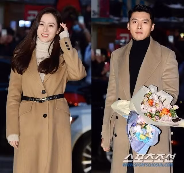 Những lần diện đồ đôi tình bể bình của Hyun Bin và Son Ye Jin ảnh 7