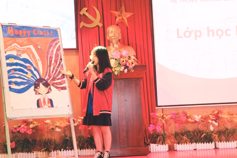 Học sinh chia sẻ về mong muốn lớp học luôn hạnh phúc