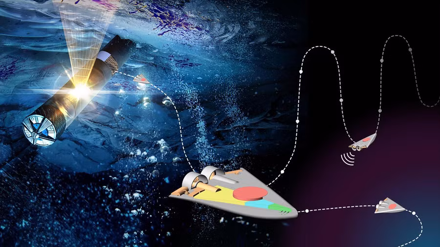  Với SWIM, hàng chục robot sẽ được thả xuống dưới lớp băng.