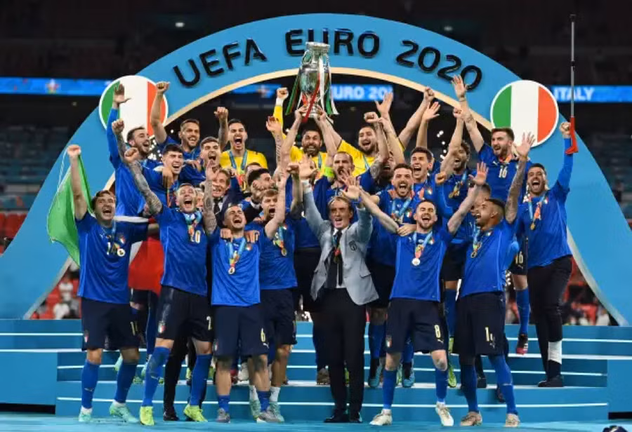 Ý đăng quang vô địch sau khi hạ Anh ở chung kết EURO 2020. Ý đăng quang vô địch sau khi hạ Anh ở chung kết EURO 2020.
