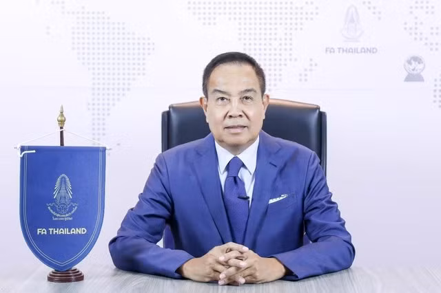 Chủ tịch bóng đá Thái Lan từng tuyên bố từ chức vào ngày 1/7 do chịu sức ép từ quan chức chính phủ. Ảnh: FAT. Chủ tịch bóng đá Thái Lan từng tuyên bố từ chức vào ngày 1/7 do chịu sức ép từ quan chức chính phủ. Ảnh: FAT.