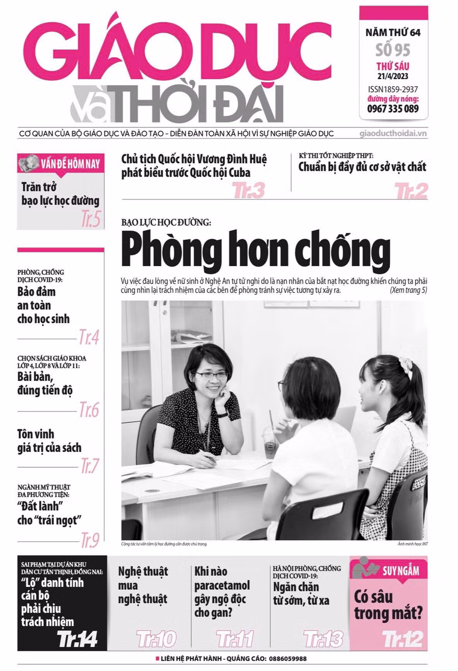 Tin tức báo in 21/4: Trăn trở bạo lực học đường