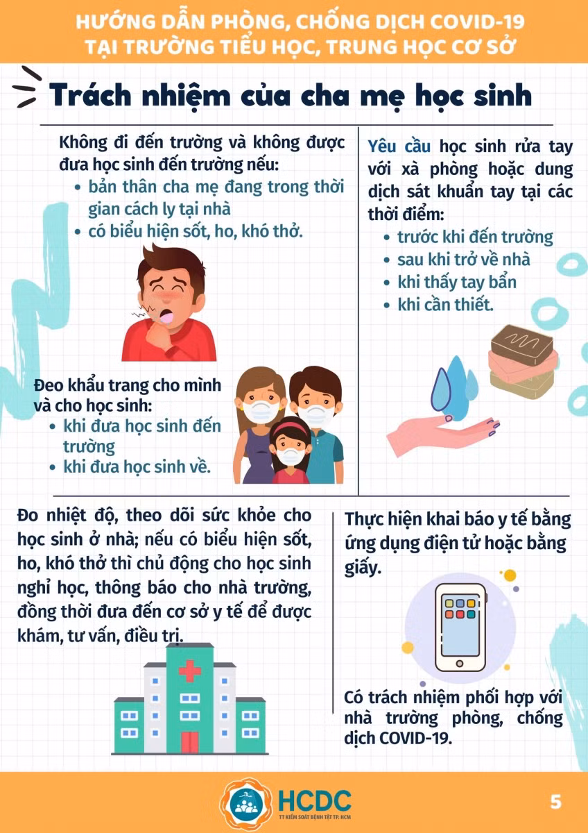 Sổ tay phòng chống dịch Covid-19 tại trường học ảnh 6
