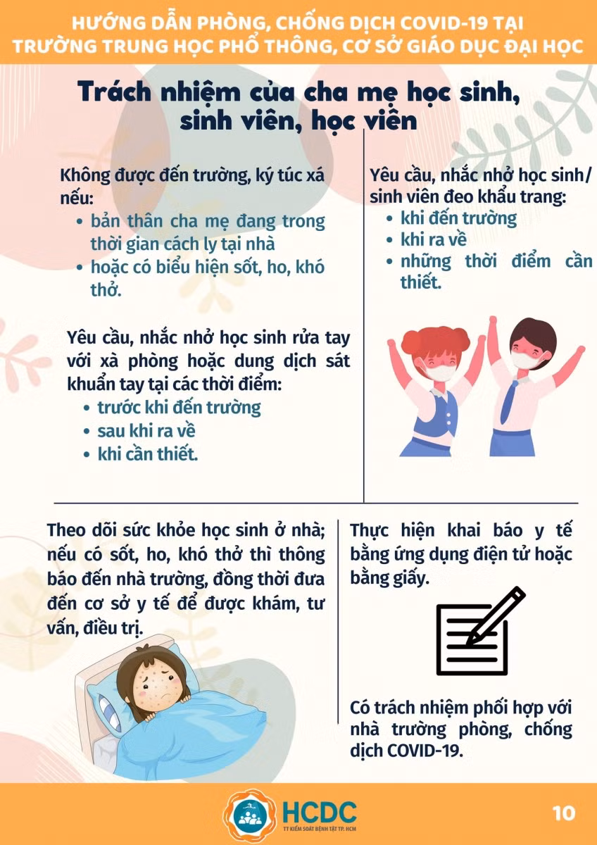 Sổ tay phòng chống dịch Covid-19 tại trường học ảnh 11