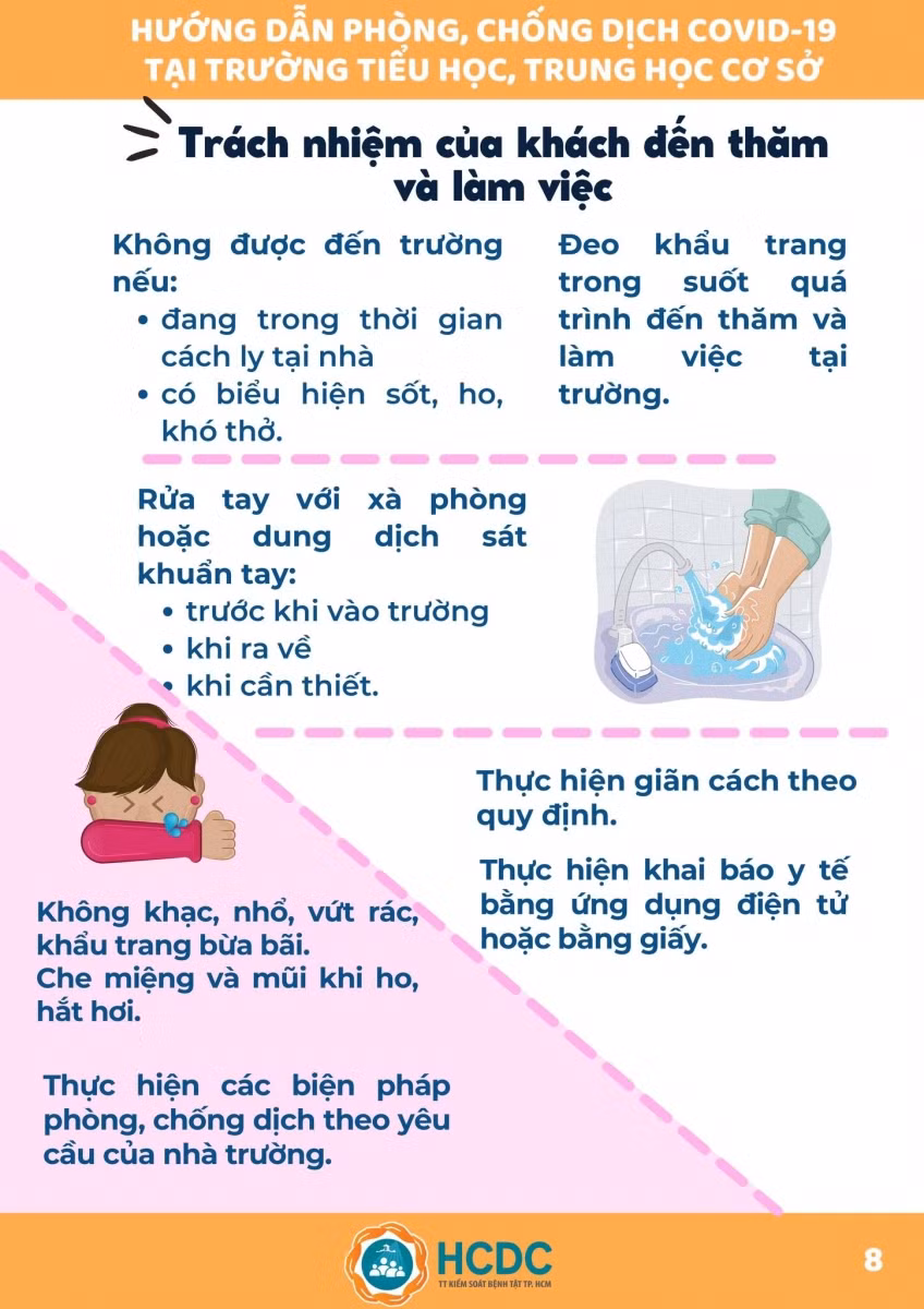 Sổ tay phòng chống dịch Covid-19 tại trường học ảnh 9