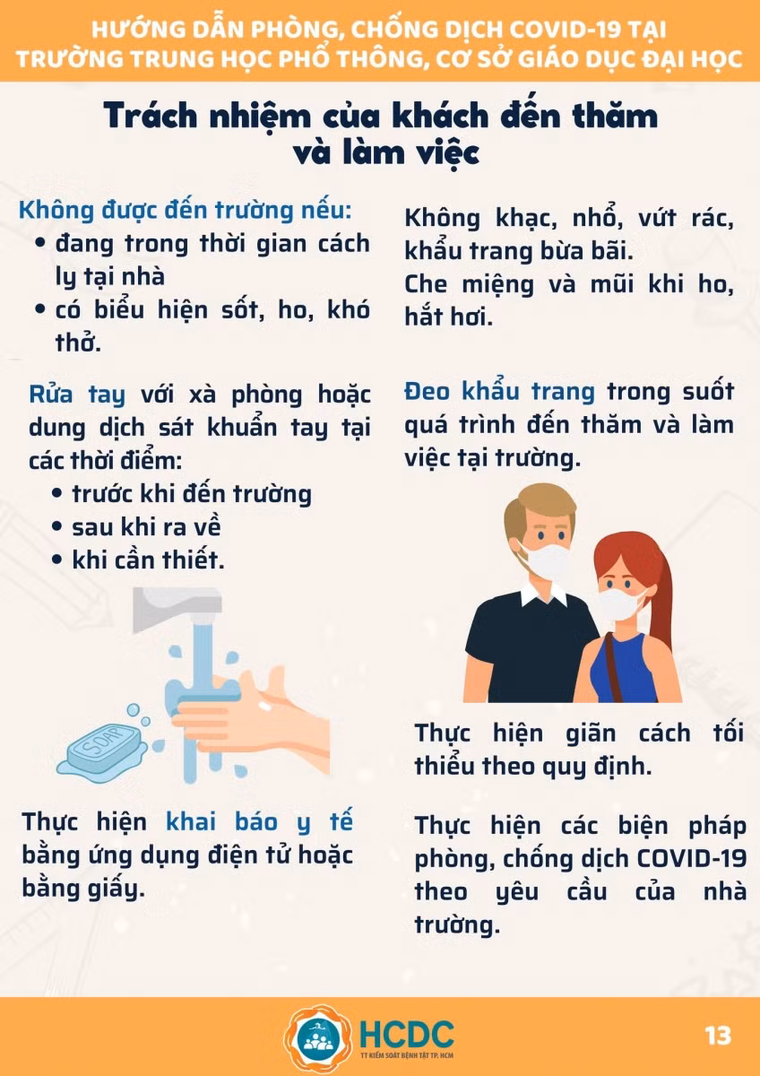 Sổ tay phòng chống dịch Covid-19 tại trường học ảnh 15