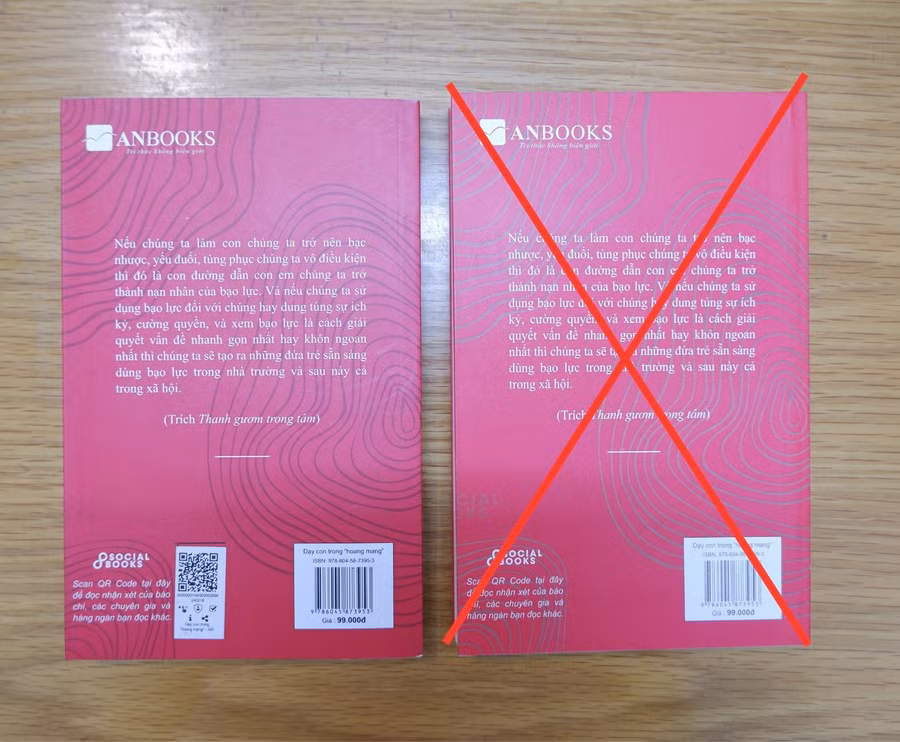 Theo Anbooks, sách giả giống đến 70% sách thật.