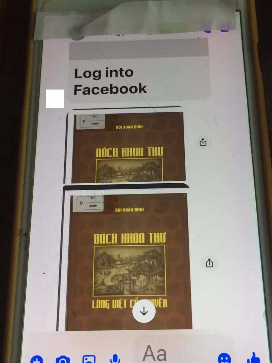 File PDF cuốn sách 'Bách khoa thư làng Việt cổ truyền' của PGS.TS Bùi Xuân Đính bị chia sẻ trên mạng xã hội.
