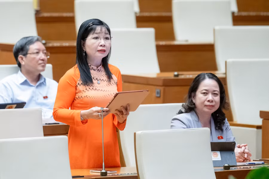 Đại biểu Trần Thị Thanh Hương (Đoàn ĐBQH tỉnh An Giang). 