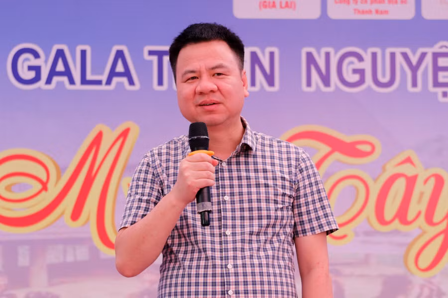 Nhà báo Triệu Ngọc Lâm - Tổng Biên tập Báo GD&amp;TĐ phát biểu tại Chương trình.