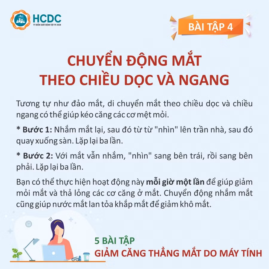 Cách giảm căng thẳng cho mắt khi làm việc nhiều với máy tính ảnh 5