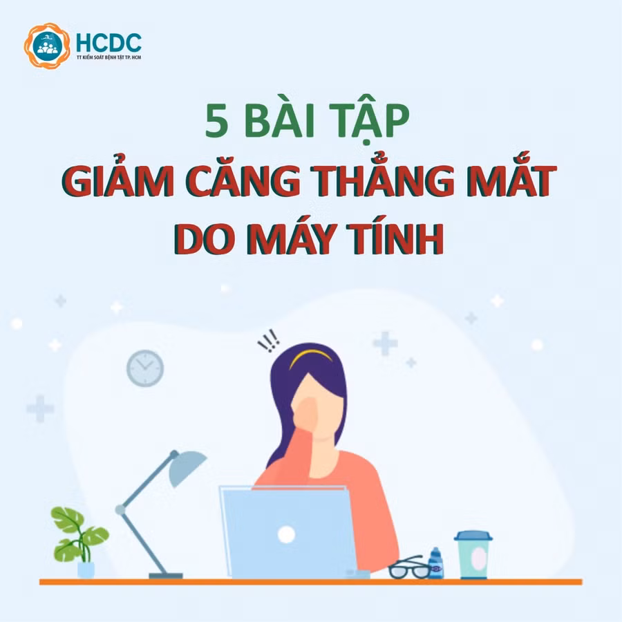Cách giảm căng thẳng cho mắt khi làm việc nhiều với máy tính ảnh 1