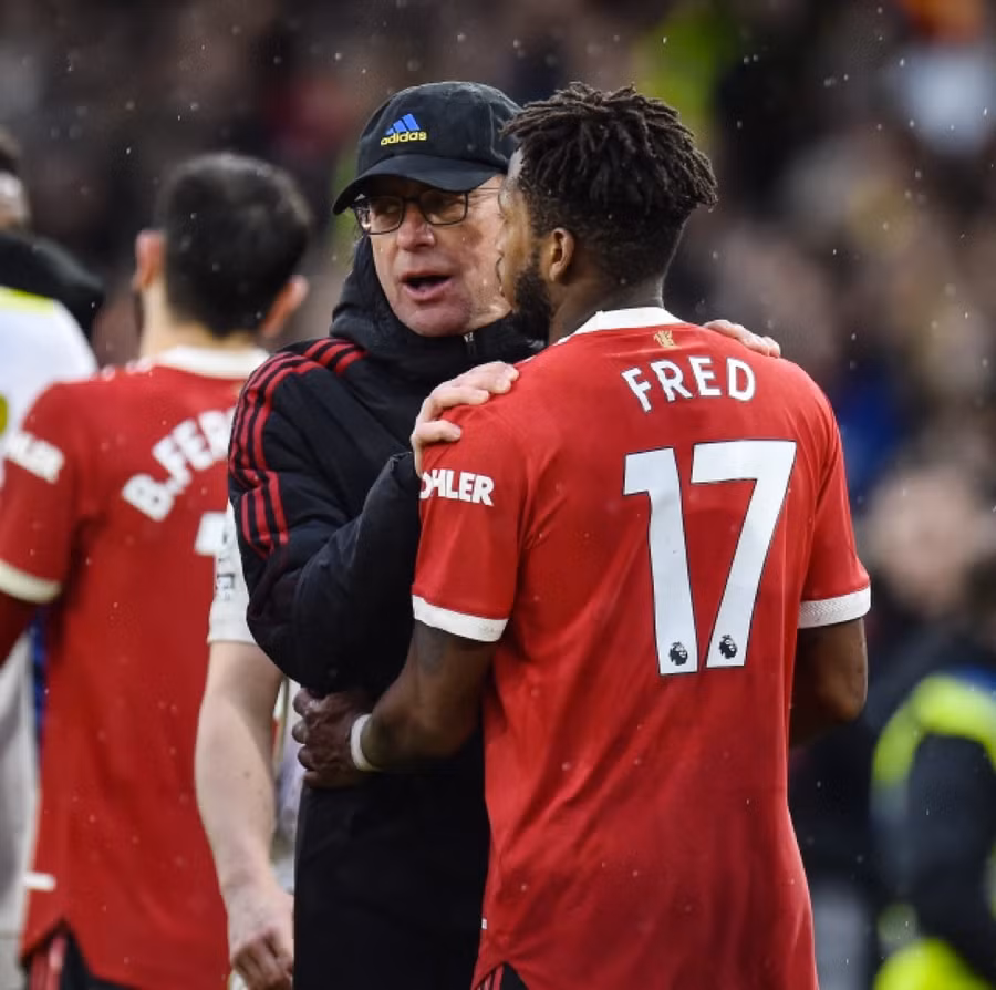Tiền vệ Fred thất vọng khi Man Utd chỉ bổ nhiệm tạm quyền với huấn luyện viên Rangnick.