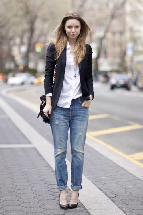 Chọn quần jeans hợp với người mập