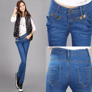 Chọn quần jeans hợp với người mập