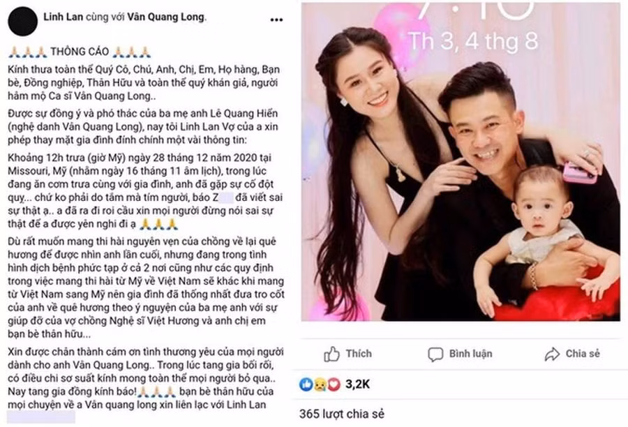 Ba mẹ Vân Quang Long chính thức nói về việc không nhận con dâu, cháu nội ảnh 4