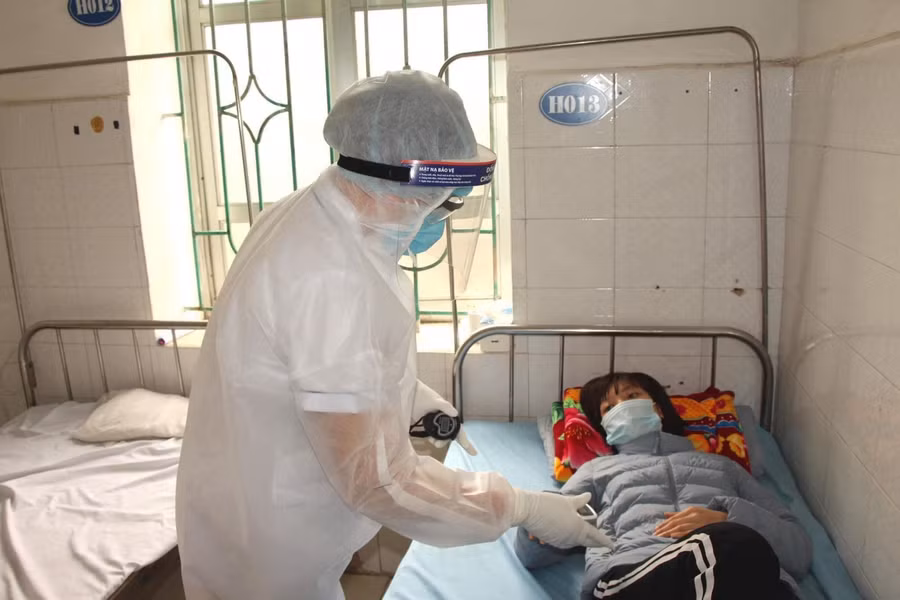 Bên trong Bệnh viện dã chiến thứ 3 đặt tại Chi Linh. Ảnh: Bộ Y tế.