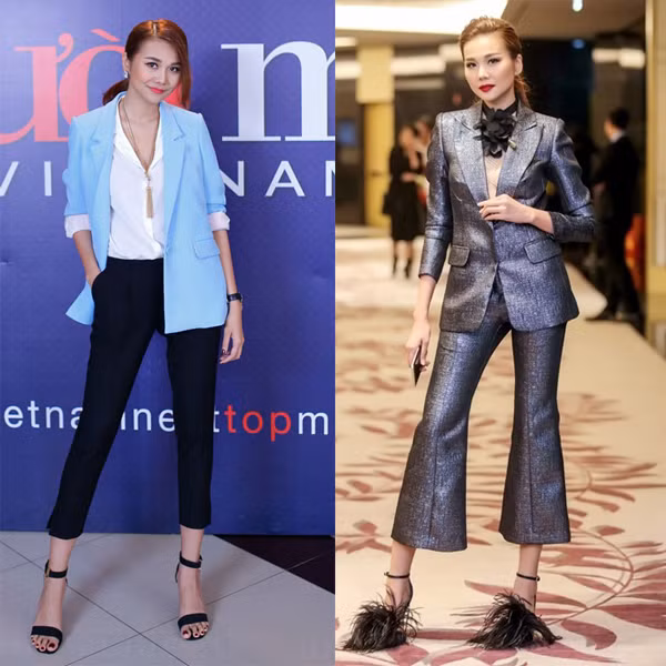 Thanh Hằng – Biểu tượng thời trang cá tính: Về lĩnh vực thời trang, siêu mẫu Thanh Hằng không lép vế trước cô bạn thân Hồ Ngọc Hà. Ở Thanh Hằng, khán giả dễ dàng nhận thấy sự biến hóa đa dạng trong cách ăn mặc, nhưng hình ảnh chủ đạo của cô vẫn là cá tính và thời thượng.