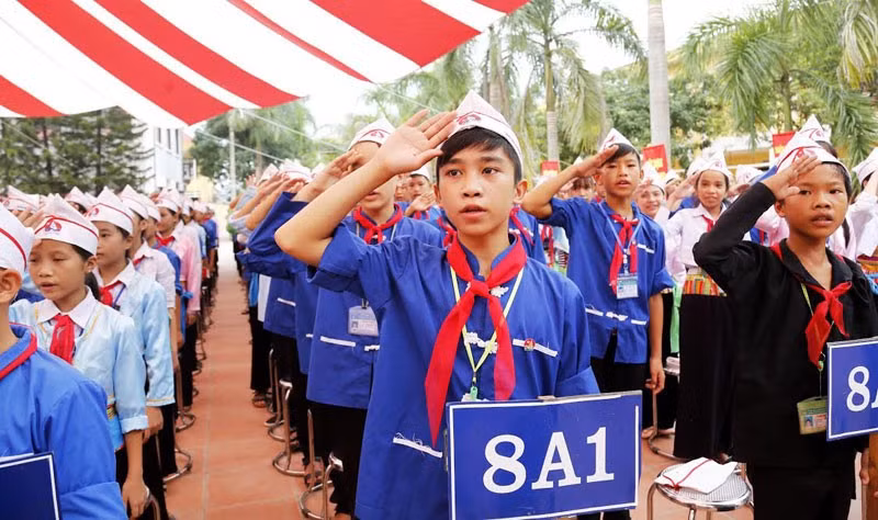 Học sinh Trường THPT dân tộc nội trú Nơ Trang Lơng (Đắk Lắk). Ảnh: NTCC
