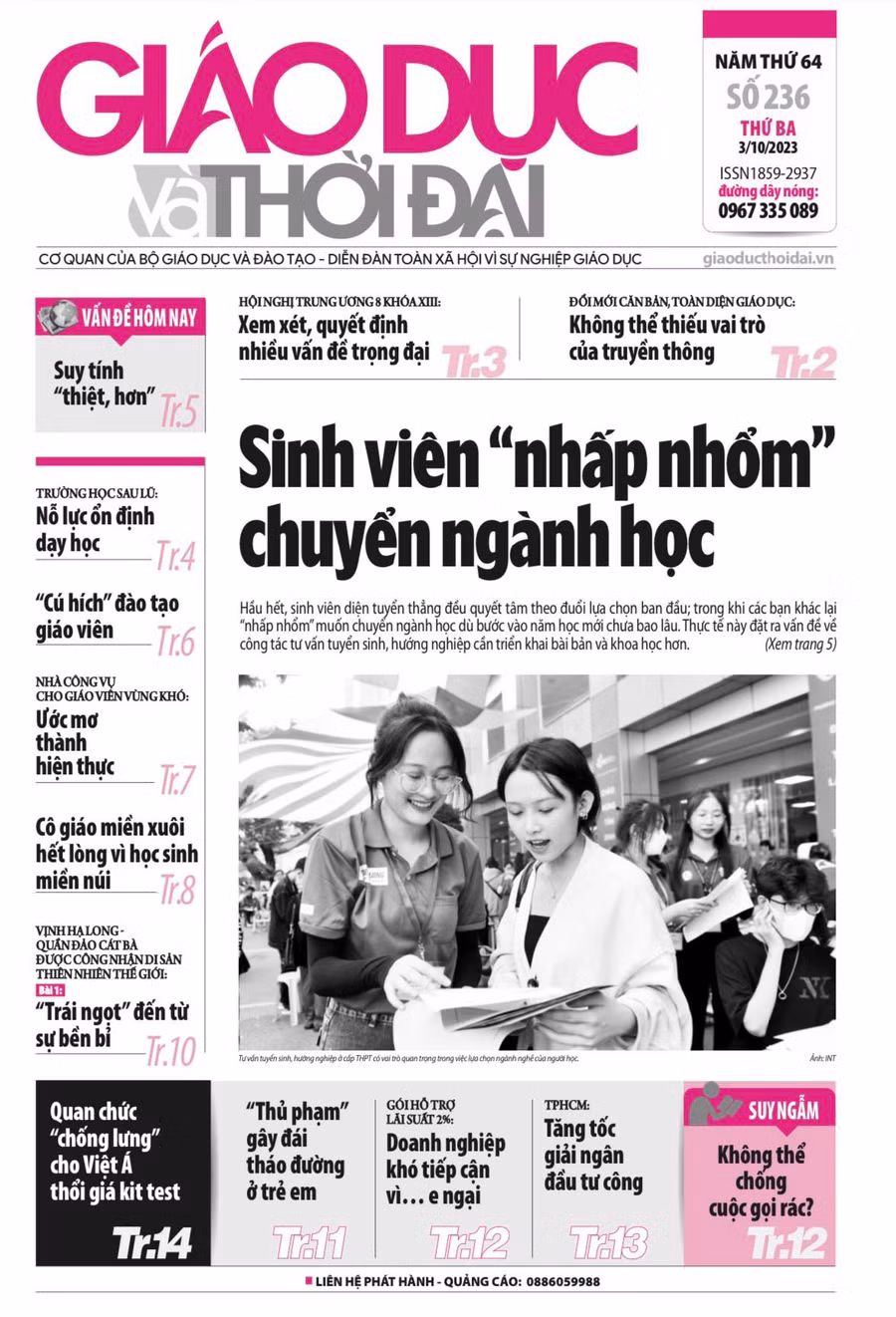Tin tức báo in 3/10: 'Cú hích' đào tạo giáo viên vùng khó