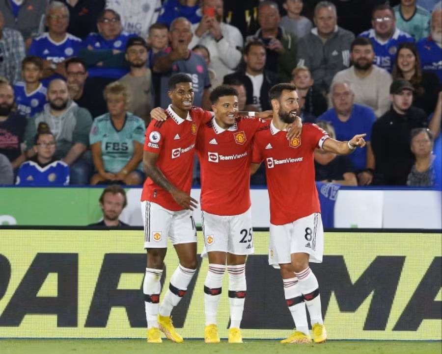 Erin ten Hag khẳng định hài lòng với Bruno Fernandes, Marcus Rashford và Jadon Sancho. Điều đó, có thể khiến Ronaldo lại phải ngồi ghế dự bị.