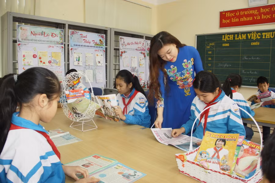Đội ngũ giáo viên của tỉnh Ninh Bình bảo đảm đủ số lượng, có tỉ lệ cao về số giáo viên có trình độ đào tạo đạt trên chuẩn. Ảnh Việt Hà