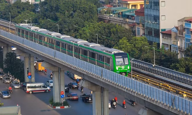 Tàu Cát Linh - Hà Đông chạy thử 287 chuyến/ngày. Ảnh: Ngọc Thắng