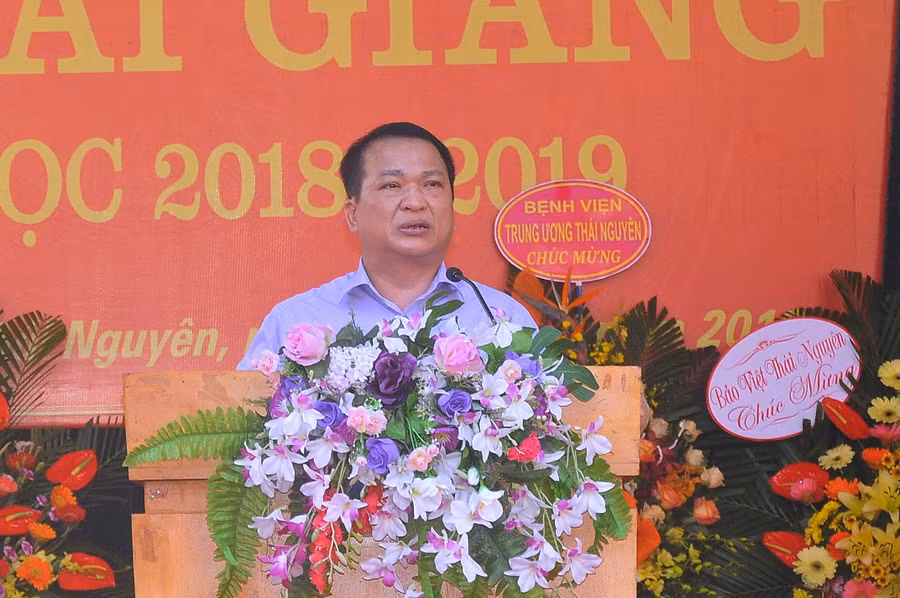 GS.TS Phạm Hồng Quang phát biểu tại lễ khai giảng