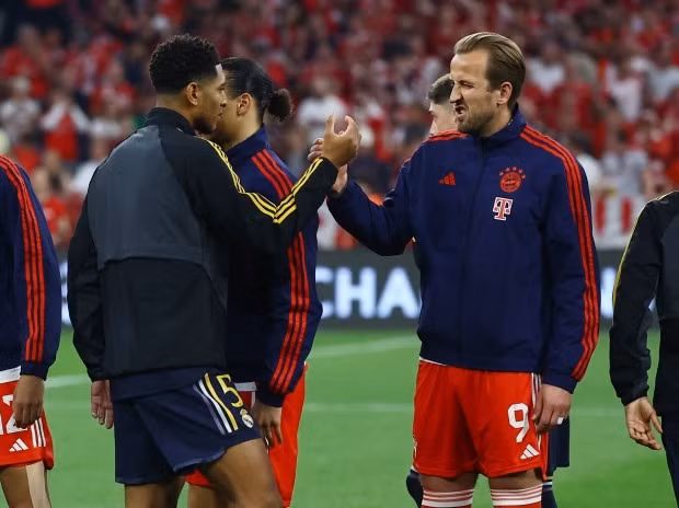 Bộ đôi ngôi sao người Anh Harry Kane và Jude Bellingham đối đầu ở bán kết Champions League. Bộ đôi ngôi sao người Anh Harry Kane và Jude Bellingham đối đầu ở bán kết Champions League.