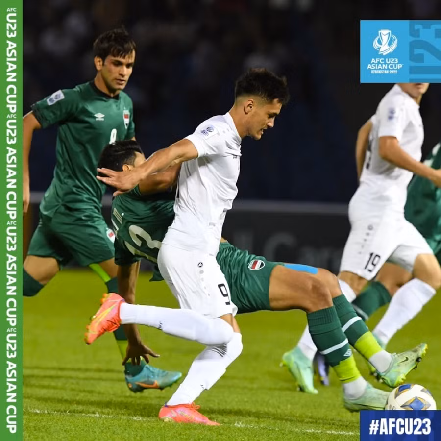Uzbekistan vào bán kết sau chiến thắng ly kỳ trước Iraq.