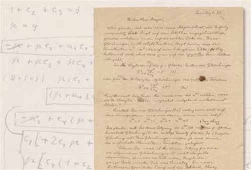 Một bức thư sẽ được bán đấu giá hôm 11/6. Ảnh: Profiles in History einstein-letter-a045413127502a-3546-4342