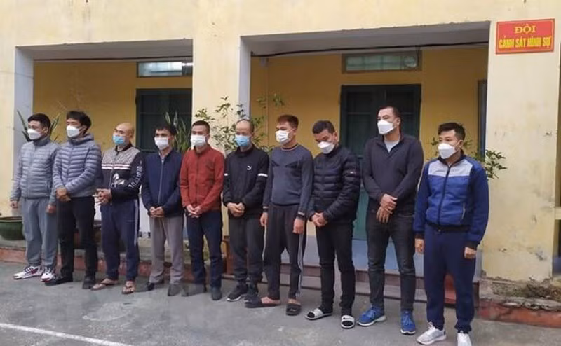 Các đối tượng trong đường dây đánh bạc nghìn tỷ tại Thái Bình.