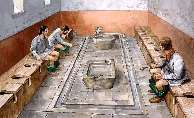 Thời cổ đại, người La Mã cẩn trọng thu gom nước tiểu bán lấy tiền.