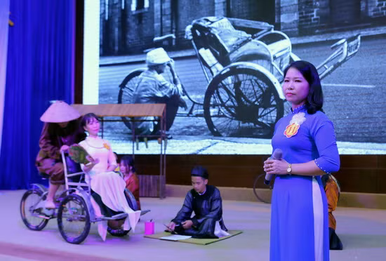 Một phần kể chuyện tại hội thi.Ảnh: Việt Hà Một phần kể chuyện tại hội thi.Ảnh: Việt Hà