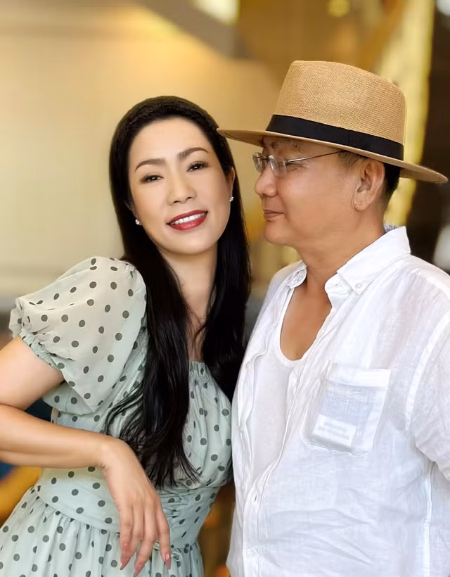 Trịnh Kim Chi và 'ông xã'.