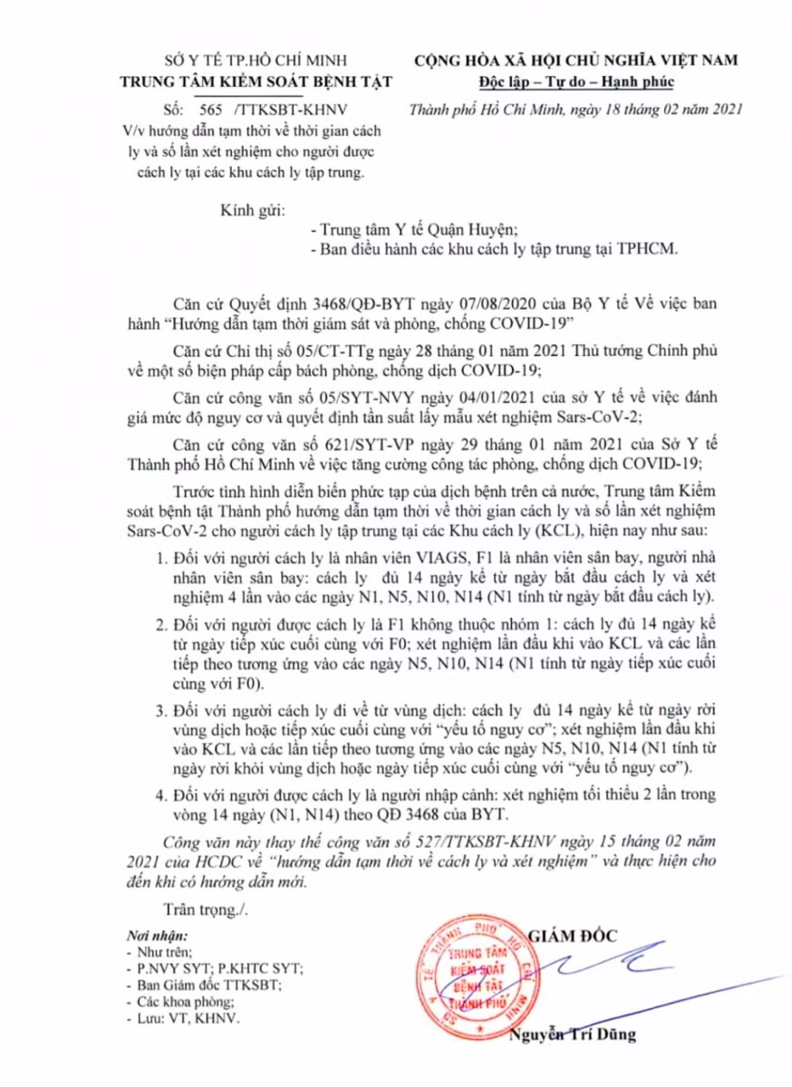 Nguồn: HCDC TP.HCM.